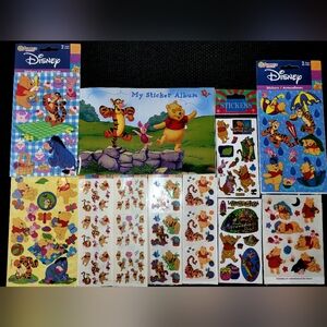 Sandylions Disney Winnie The Pooh Piglet Tigger & Friends Sticker Collection Set